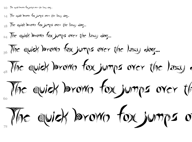 Giraffe & Co. font waterfall